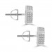 0.75 ct Round Cut Cubic Zirconia Stud Earrings in Screw Back